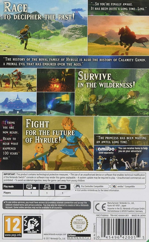 The Legend Of Zelda: Breath Of The Wild - Switch The Legend Of Zelda: Breath Of The Wild - Switch